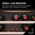Haier Weinkühlschrank klein 50 SERIE 7 HWS42GDAU1 I 42 Flaschen Weinklimaschrank I Neue Technologie für perfekte Lagerung I Weinkühlschrank 2 Zonen, UV-Glastür & Holzregale I Wi-Fi I Wine fridge