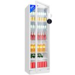 Bomann® Kühlschrank mit Glastür | Getränkekühlschrank abschließbar | 6 höhenverstellbare Ablagen | 30kg je Ablage | 347 Liter | Kühlschrank groß | Flaschenkühlschrank m. LED-Licht | KSG 7351 schwarz