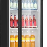 Bomann® Kühlschrank mit Glastür | Getränkekühlschrank abschließbar | 6 höhenverstellbare Ablagen | 30kg je Ablage | 347 Liter | Kühlschrank groß | Flaschenkühlschrank m. LED-Licht | KSG 7351 schwarz