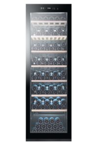 Haier Weinkühlschrank klein 50 SERIE 7 HWS42GDAU1 I 42 Flaschen Weinklimaschrank I Neue Technologie für perfekte Lagerung I Weinkühlschrank 2 Zonen, UV-Glastür & Holzregale I Wi-Fi I Wine fridge